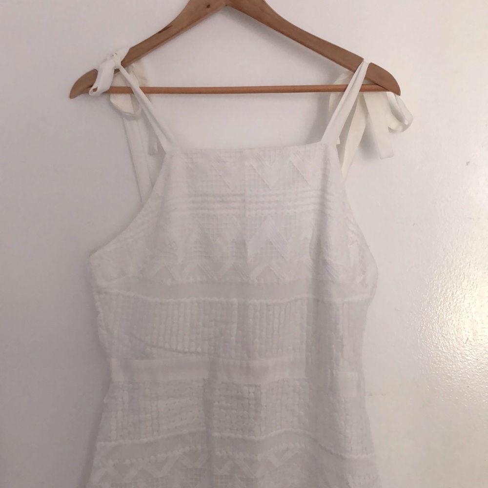 White mini dress